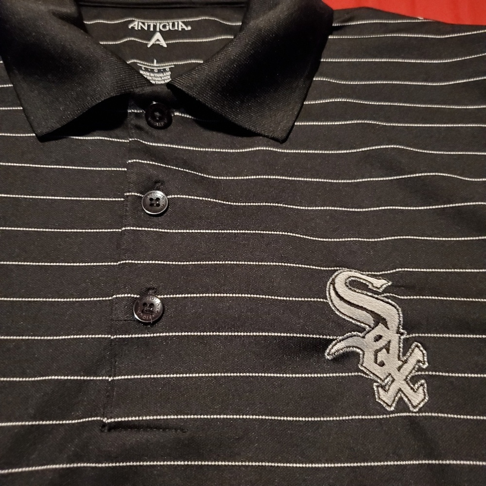 Chicago White Sox Striped Polo Shirt - Picture 3 of 11